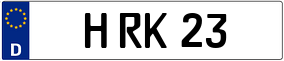 Trailer License Plate
